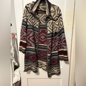 Cable & Gauge Multicolor Patterned Cardigan